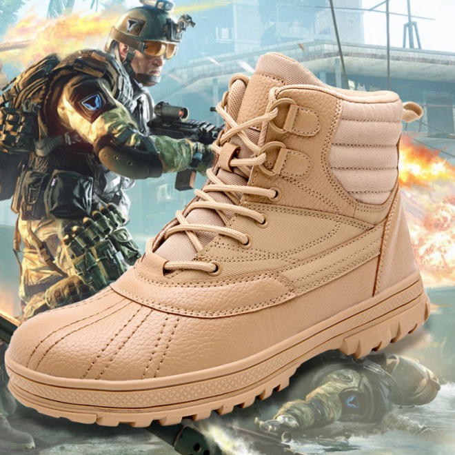 High-Top Non-Slip Mountaineering Combat Boots