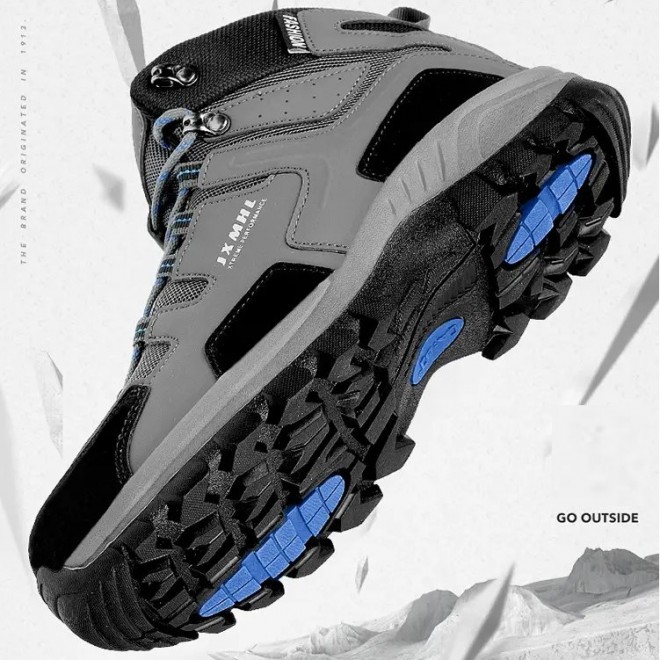 Men's Stitching Contrast Color Warm Foot Protection Outdoor Leisure Sports Shoes