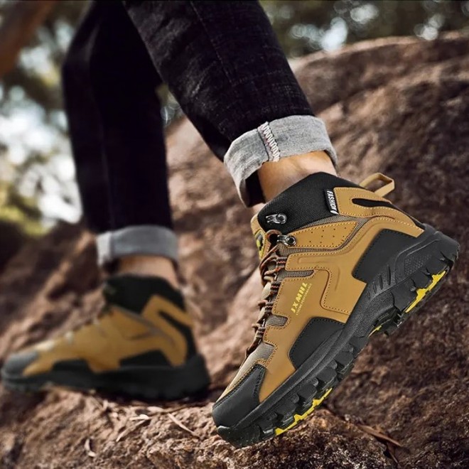 Men's Stitching Contrast Color Warm Foot Protection Outdoor Leisure Sports Shoes