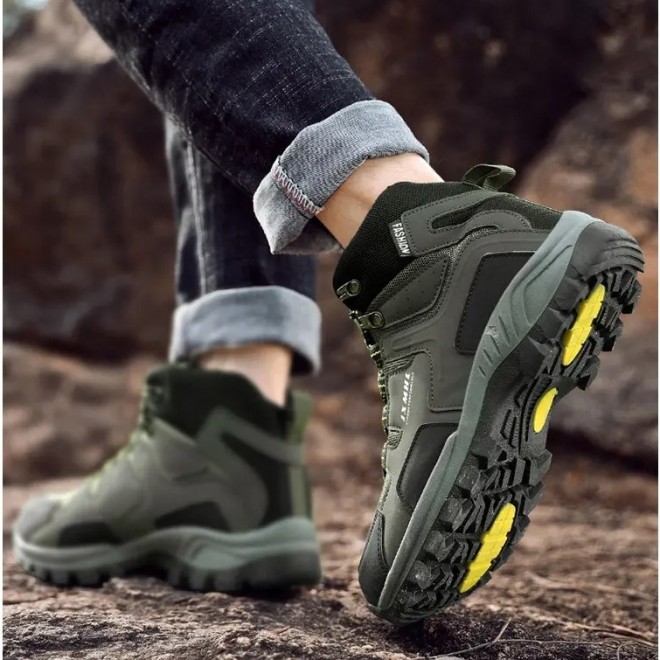 Men's Stitching Contrast Color Warm Foot Protection Outdoor Leisure Sports Shoes