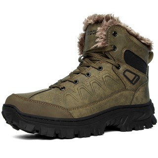 Men's Outdoor Winter Plush Tactical Boots