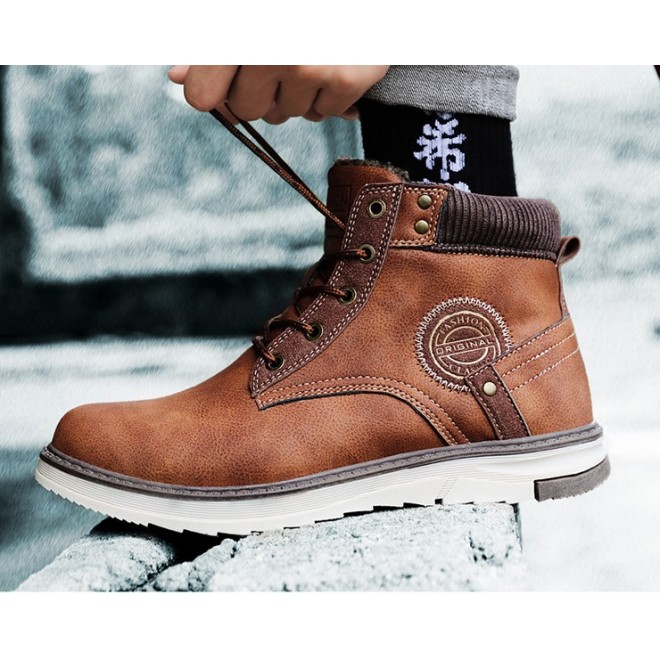 Men's High-top Plus Velvet Soft Outdoor Casual Sports Men's Boots