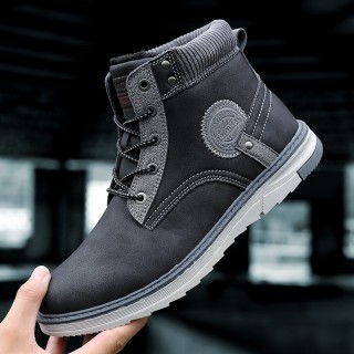 Men's High-top Plus Velvet Soft Outdoor Casual Sports Men's Boots