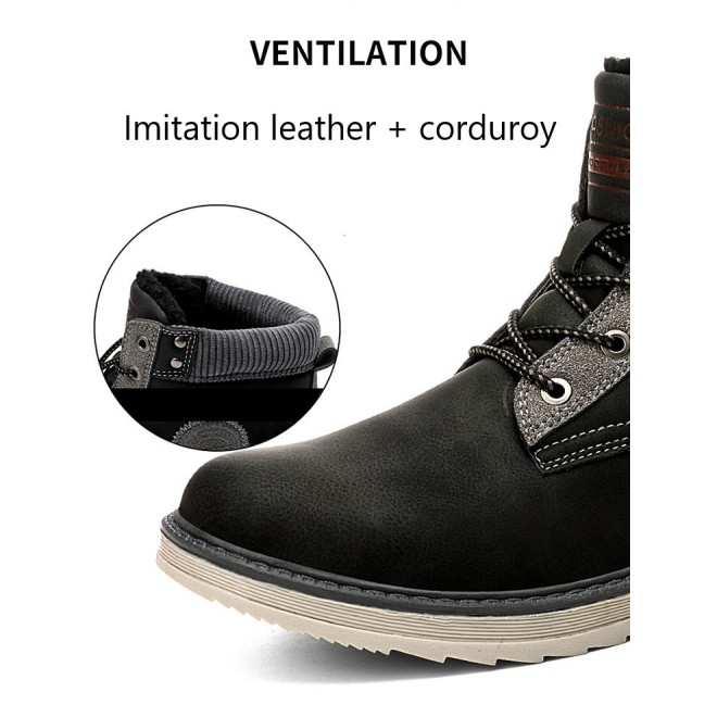 Men's High-top Plus Velvet Soft Outdoor Casual Sports Men's Boots