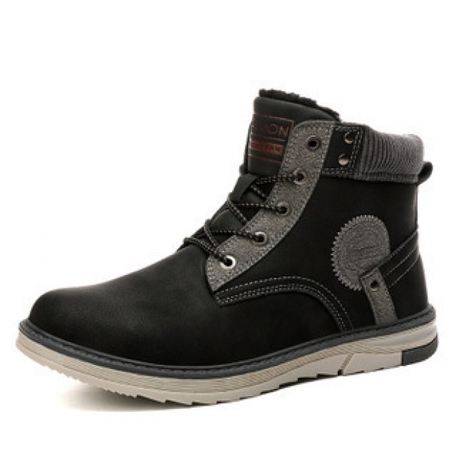 Men's High-top Plus Velvet Soft Outdoor Casual Sports Men's Boots