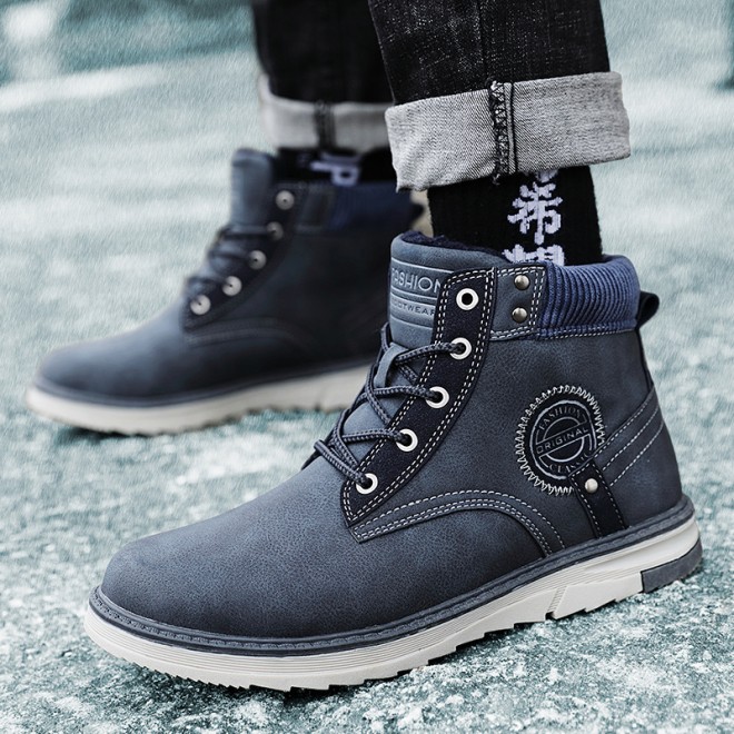 Men's High-top Plus Velvet Soft Outdoor Casual Sports Men's Boots