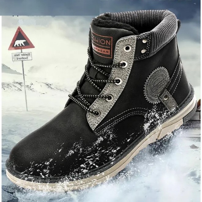 Men's High-top Plus Velvet Soft Outdoor Casual Sports Men's Boots