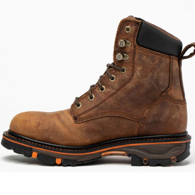 Men's Lace-up Chunky Heel Rivet Martin Boots