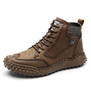Men's Two-wear Soft Handmade High-top Martin Boots