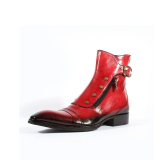 Men's Retro Plus Velvet Motorcycle Casual Martin Boots
