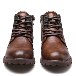 Chelsea Martin Boots Men's Retro Motorcycle Boots Work Boots