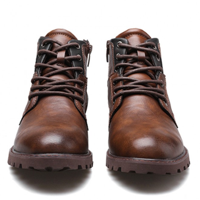 Chelsea Martin Boots Men's Retro Motorcycle Boots Work Boots