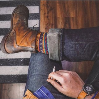 Lace-up Brown Casual Solid Color Winter Star Wars Thick With Round Toe Thickened Male Martin Boots