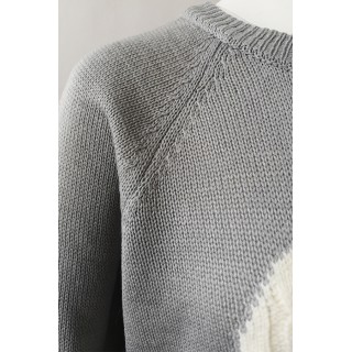 With Love Round Neck Color Block Sweaters