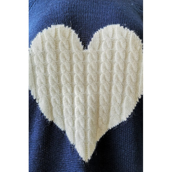 With Love Round Neck Color Block Sweaters