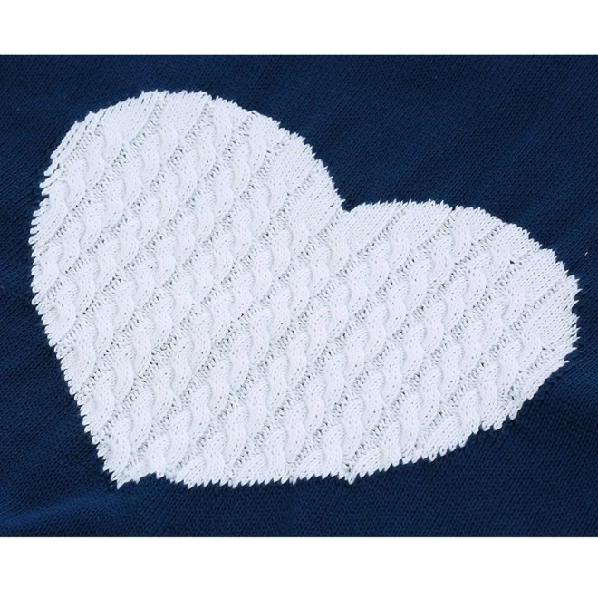 With Love Round Neck Color Block Sweaters