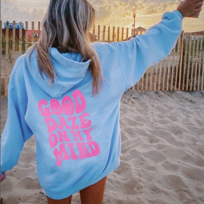 GOOD DAZE ON MY MIND Oversized Hoodie