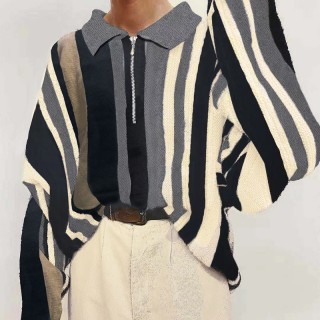 Vintage Casual Long-sleeved Woolen Top