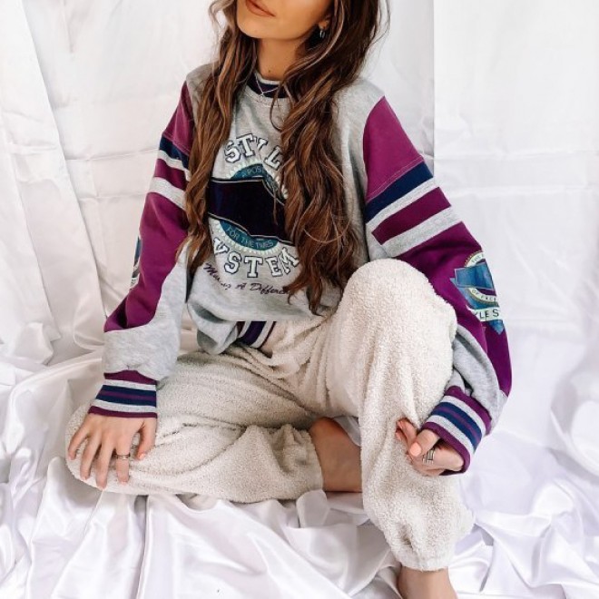 Vintage Loose Long Sleeve Sweatshirt