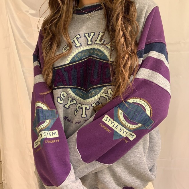 Vintage Loose Long Sleeve Sweatshirt