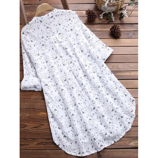 Regular Printed Long Sleeve Top*1 Shirts & Blouses